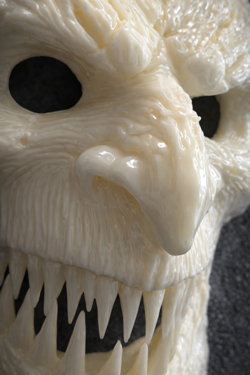 Hexenmeister Dämonenmaske geglättet für Fasnacht, Fasnet & Fasnt