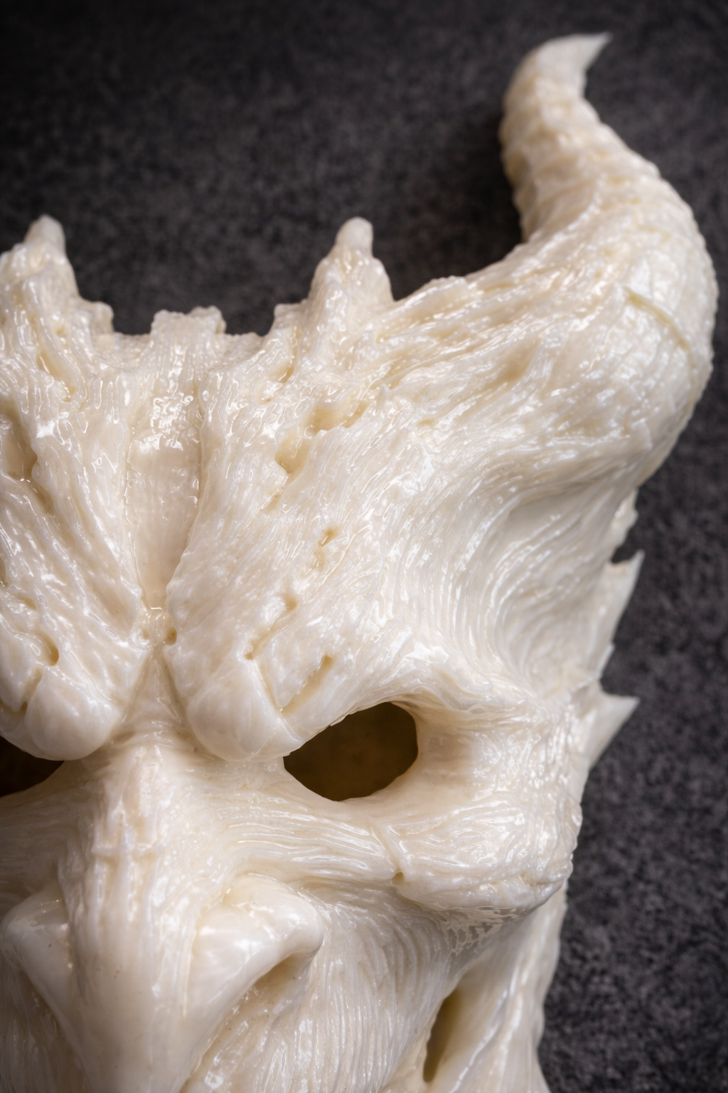 Hexenmeister Dämonenmaske geglättet für Fasnacht, Fasnet & Fasnt